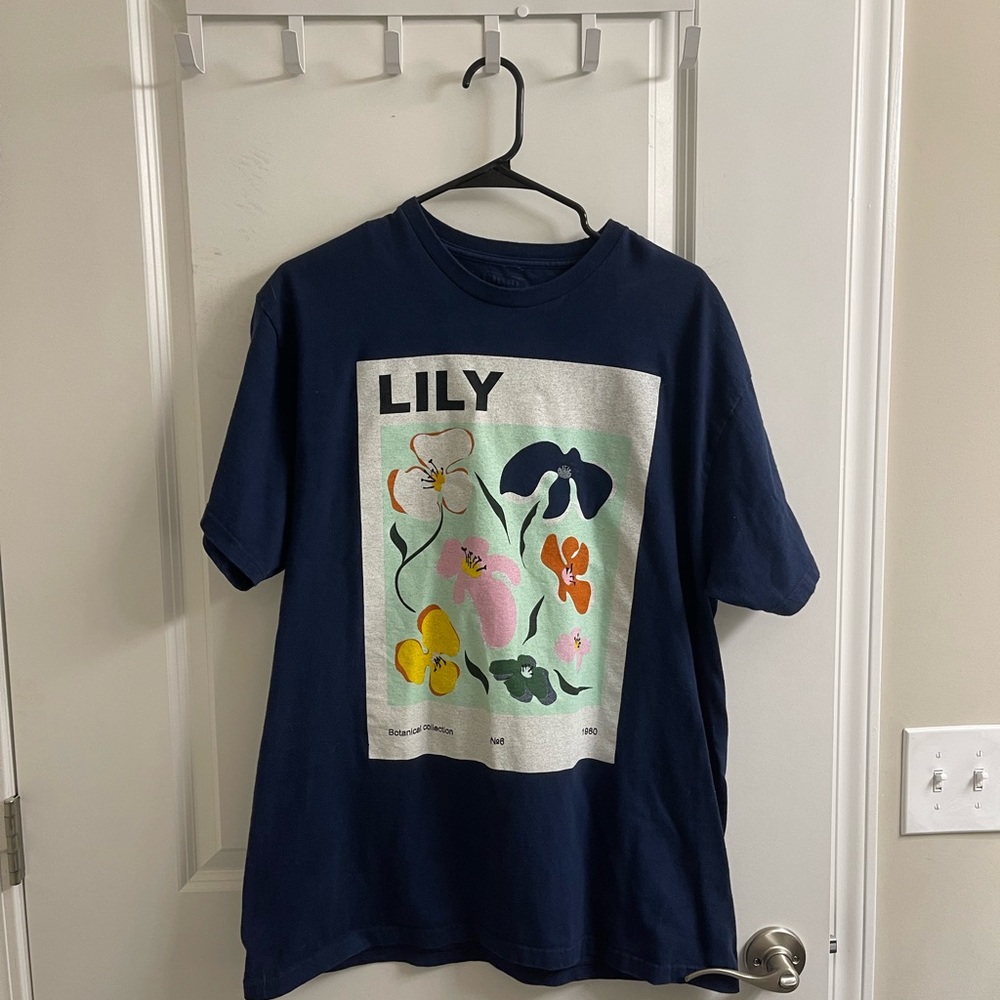 Lily Kids Navy Graphic T-Shirt